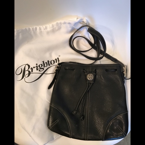 Brighton Handbags - Brighton Black Pebble Leather Crossbody Bag